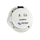 Power Inlet Polyamid with cover 16A/250Vac (2p/3w)
