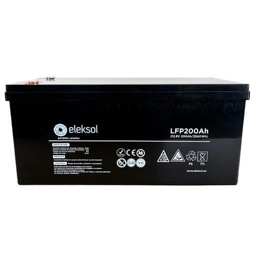 [LFP200AHBT] Batería Litio Eleksol 200Ah/12.8V Bluetooth