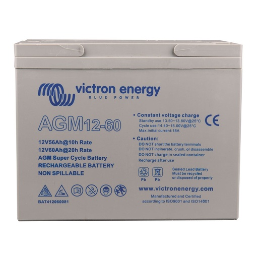 [BAT412060081] 12V/60Ah AGM Super Cycle Batt. (M5)