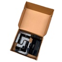 Estructura Caravana (Negro): 1x Panel + pasacables estanco