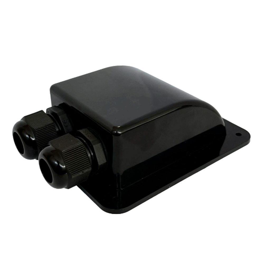 Pasacables Doble para Caravana/embarcación (negro)