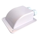 Pasacables Doble para Caravana/embarcación (blanco)