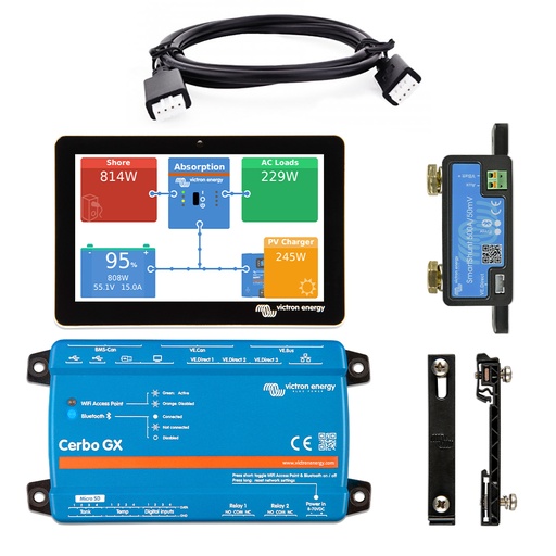 [monitcampertouch50] Kit Monitorización Cerbo GX + Touch 50