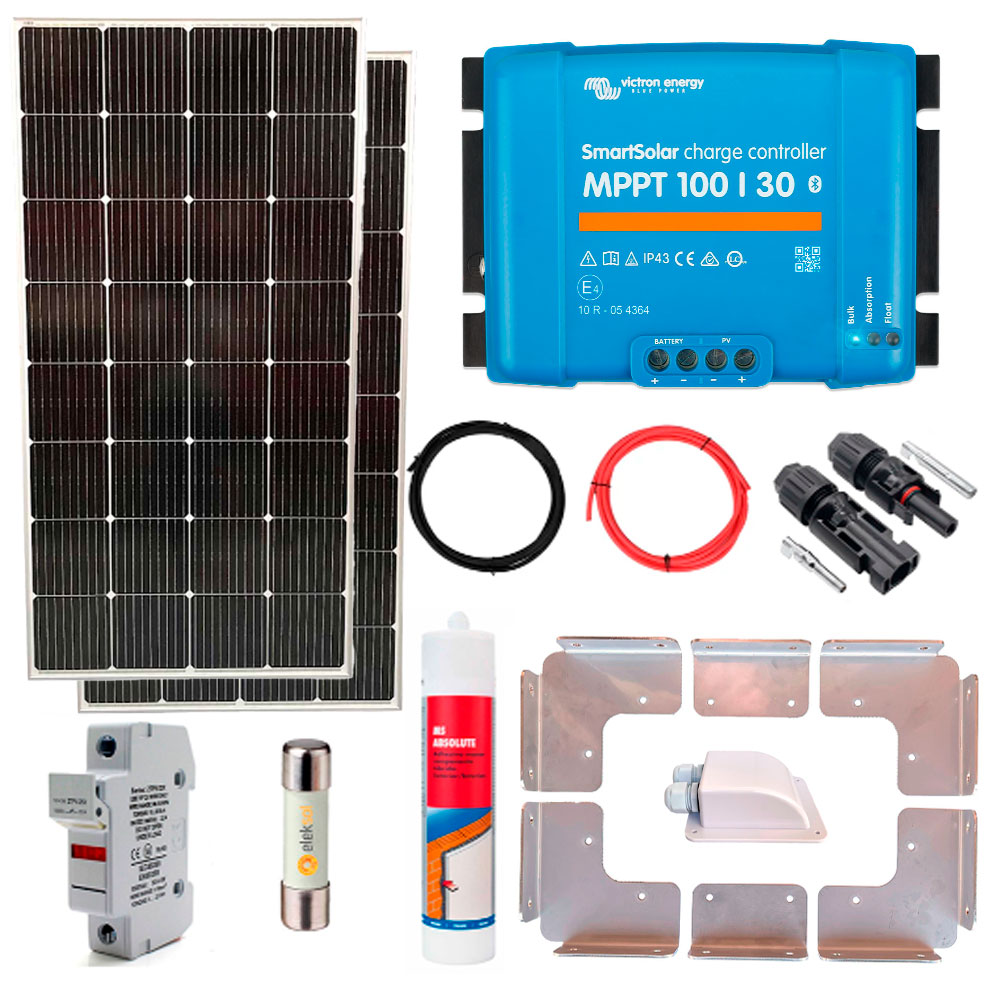 Kit Solar Camper 2x200W + Bluetooth
