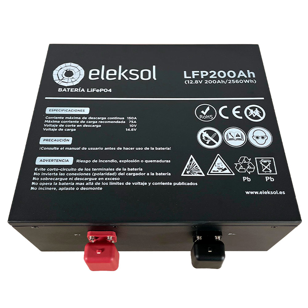 Batería Litio Eleksol 200Ah/12.8V Bluetooth Bajo Asiento