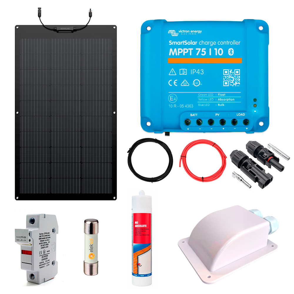 Kit Solar Camper 100W Ecoflow Flex + Victron Bluetooth