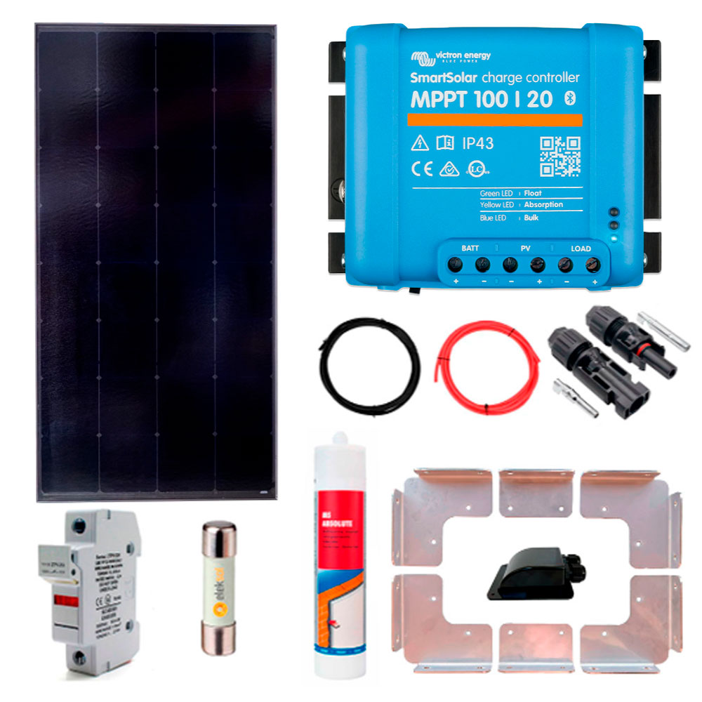Kit Solar Camper 250W HPBC + Bluetooth
