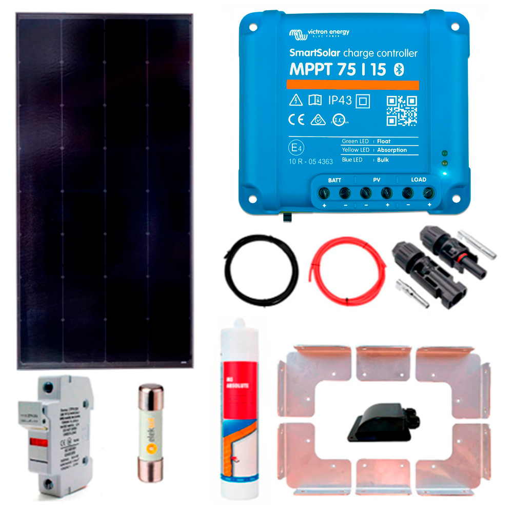 Kit Solar Camper 190W HPBC + Bluetooth