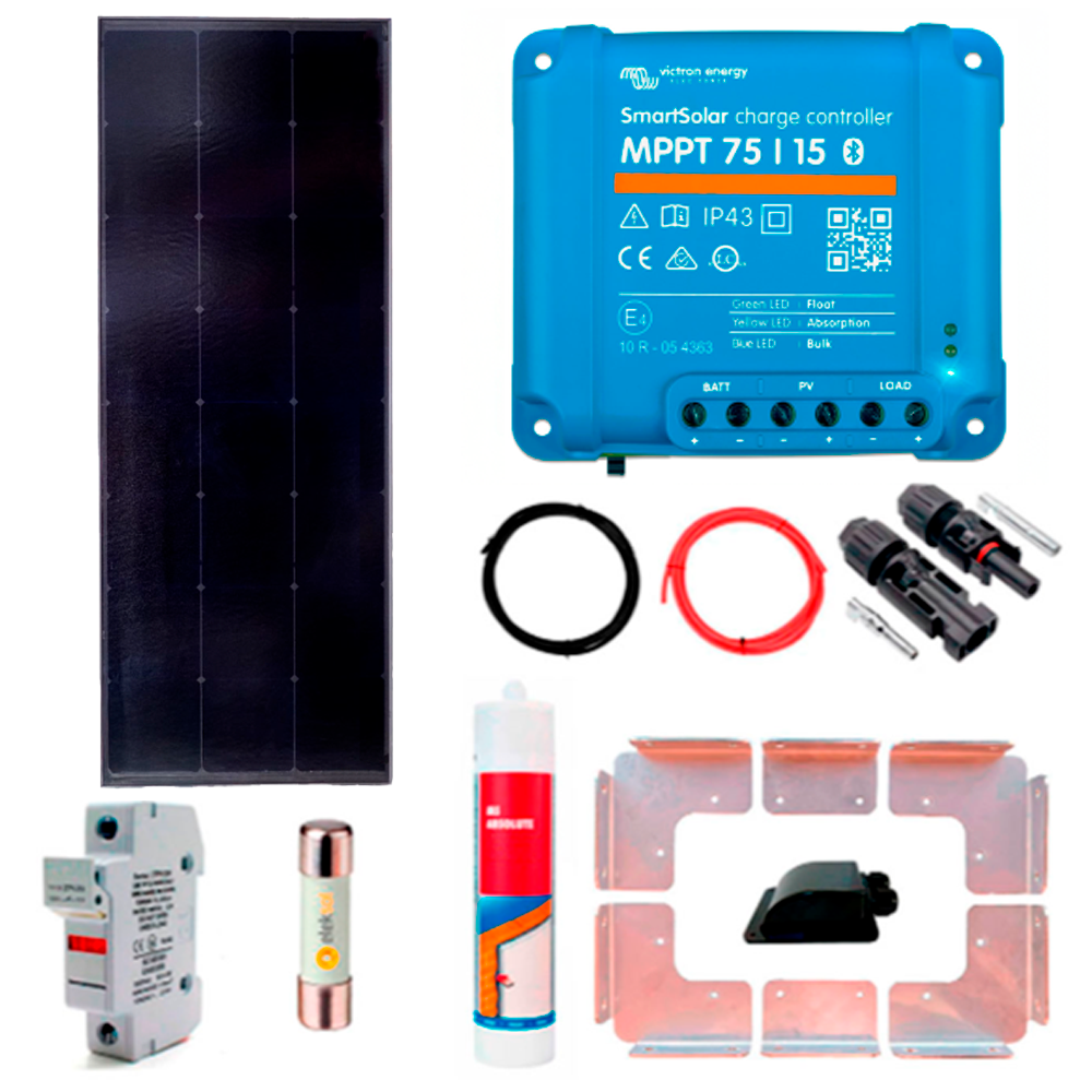 Kit Solar Camper 190W HPBC + Bluetooth