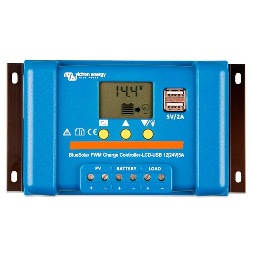 [SCC010005050] BlueSolar PWM-LCD&amp;USB 12/24V-5A