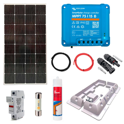 Kit solaire camping car 175 Wc + MPPT 75/15 BlueSolar + Lithium