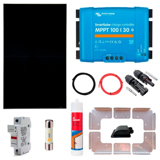 [KIT 400W+REG CAMPER] Kit Solar Camper 400W Full Black + Bluetooth